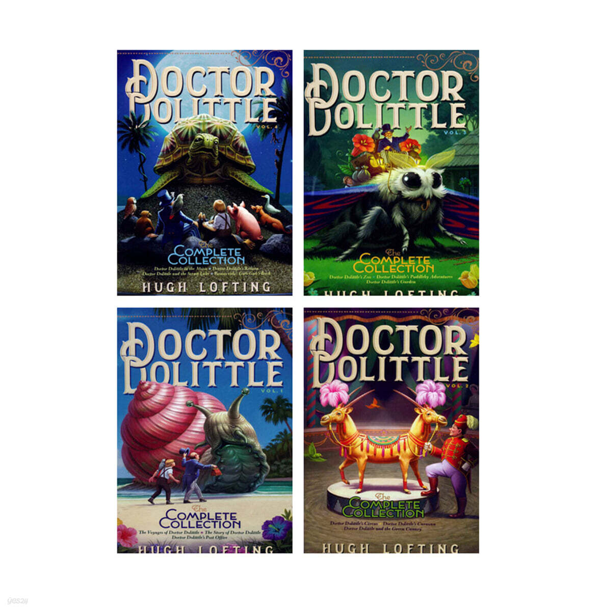 닥터 두리틀 페이퍼백 원서 4종 세트 Doctor Dolittle Complete Collection 4종 Book Set