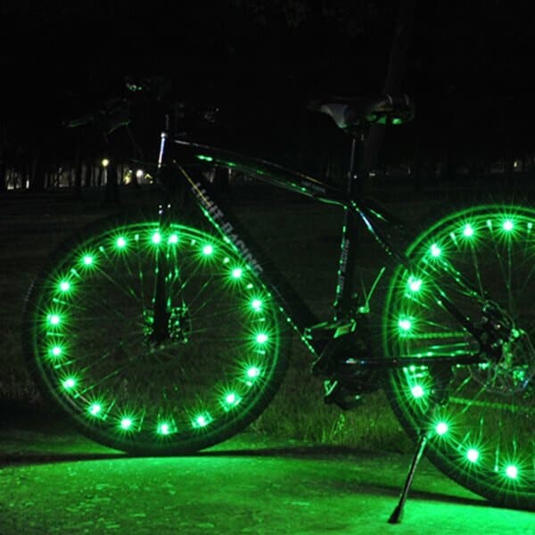 플래시 자전거 LED 와이어 휠라이트 야간안전등