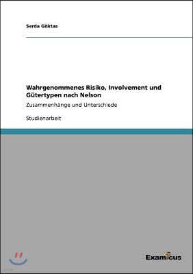 Wahrgenommenes Risiko, Involvement und Gutertypen nach Nelson: Zusammenhange und Unterschiede