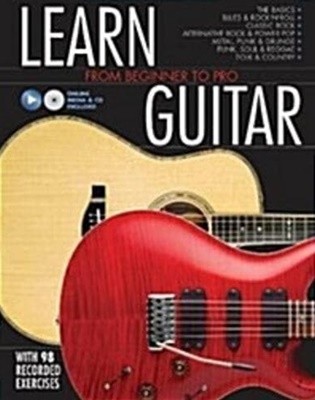 Learn Guitar: From Beginner to Pro (Hardcover, CD 1 포함)  