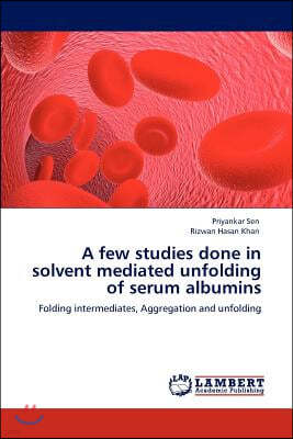 A few studies done in solvent mediated unfolding of serum albumins