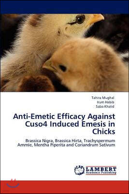 Anti-Emetic Efficacy Against Cuso4 Induced Emesis in Chicks