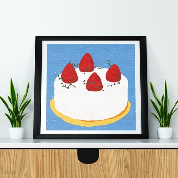 플레이어바웃 명화그리기 딸기 크림 케이크 20X20