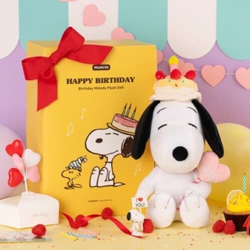 [Peanuts] 스누피 생일축하 인형 _ 케이크모자