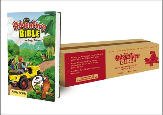 NIrV, Adventure Bible for Early Readers, Hardcover, Full Color, Case of 12