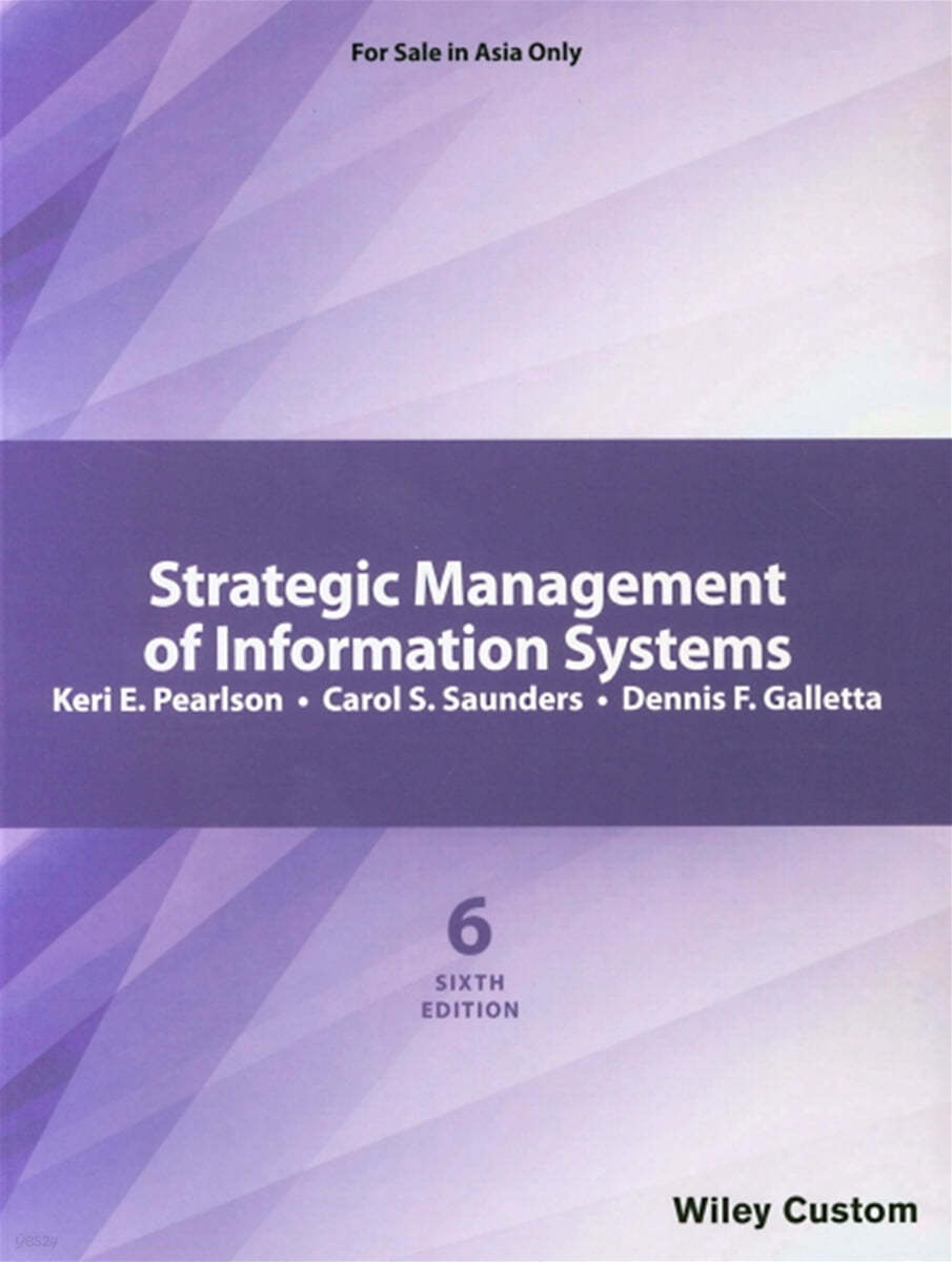 Strategic Management of Information, 6/E 