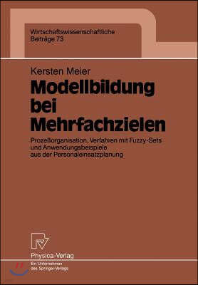 Modellbildung Bei Mehrfachzielen: Prozeorganisation, Verfahren Mit Fuzzy-Sets Und Anwendungsbeispiele Aus Der Personaleinsatzplanung