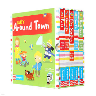 BUSY - AROUND TOWN (with QR) 5-book slipcase (New)
