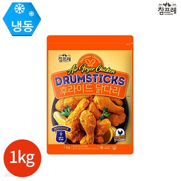 참프레 후라이드 닭다리 에어프라이어 1kg x 1봉