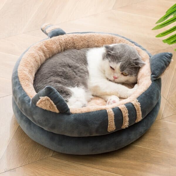 러브펫 고양이귀 쿠션 방석(52cm) 강아지 고양이쿠션