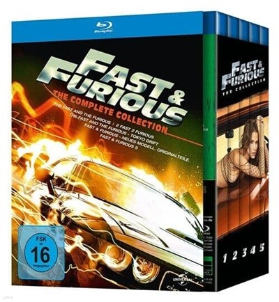 [블루레이] 분노의 질주 1~5편 컴플리트 박스세트 5disc (Fast & Furious 1-5 - The Collection) 