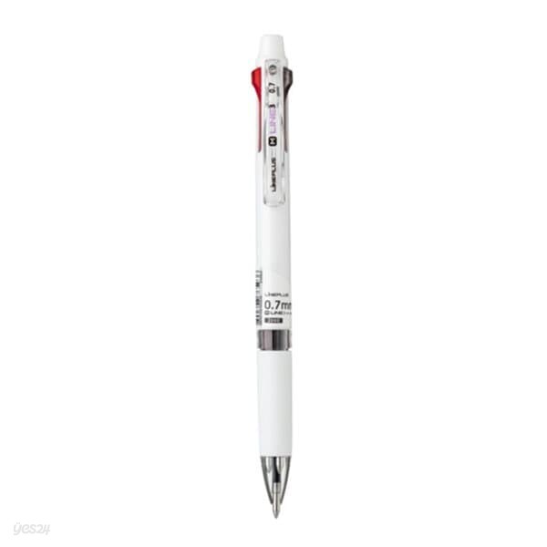 라인플러스 M라인3 3색볼펜 흑적청0.5mm 화이트 바디