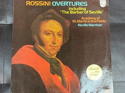 [LP] 네빌 마리너 - Neville Marriner - Rossini Overtures LP [홀랜드반]