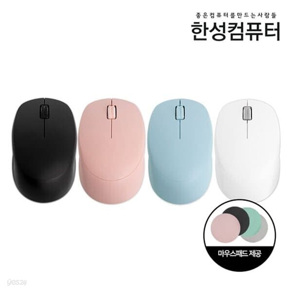 한성컴퓨터 BM100 듀얼 무선 무소음마우스 (블랙)