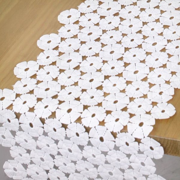 세모꽃잎 플라워 레이스 러너 매트(8 size)