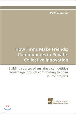 How Firms Make Friends: Communities in Private-Collective Innovation