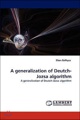 A generalization of Deutch-Jozsa algorithm