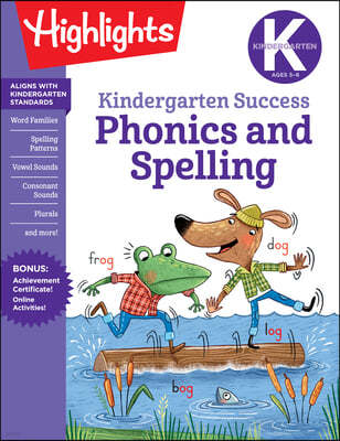 Kindergarten Phonics and Spelling Learning Fun Workbook