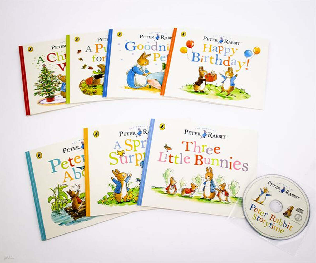 피터 래빗 생활 그림책 픽처북 7종 박스 세트 (Book & CD) : Peter Rabbit Storytime