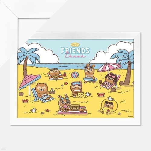150피스 직소퍼즐 카카오 해변으로 가요+액자세트
