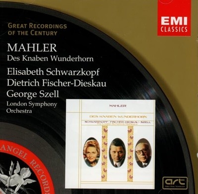 Mahler : Des Knaben Wunderhorn - Schwarzkopf , Fischer-Dieskau ,Szell (EU발매)