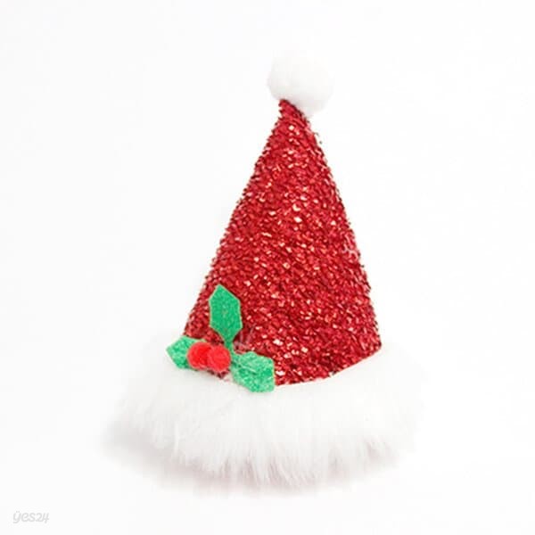 [자연과 사람] 크리스마스 컬러 모자 머리삔