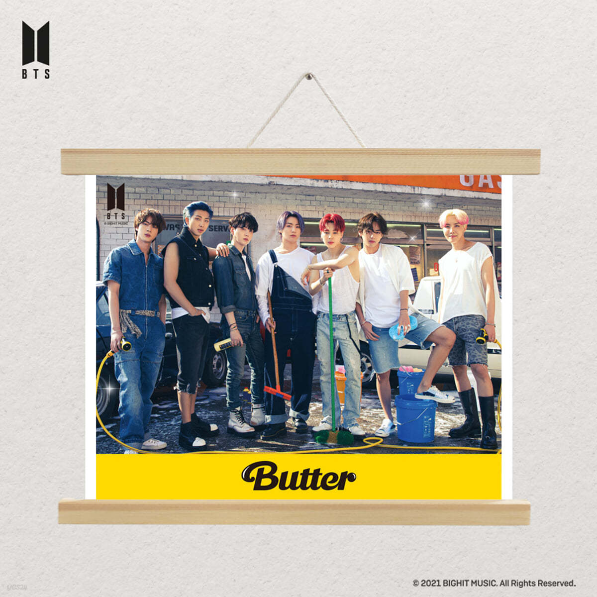 방탄소년단 (BTS) - Butter DIY 큐빅 페인팅 행잉 포스터 [H2]