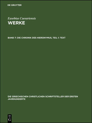 Die Chronik Des Hieronymus, Teil 1: Text