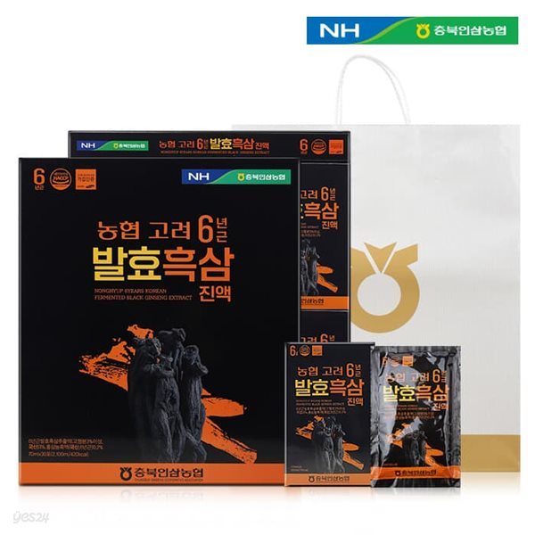 [충북인삼농협] 고려 6년근 발효흑삼진액 (70ml*30포)