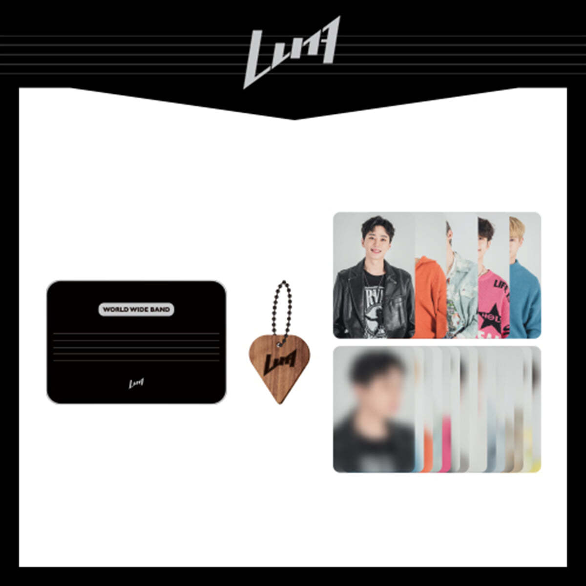 [너의 밤이 되어줄게] OFFICIAL MD_GUITAR PICK KEYRING &amp; PHOTOCARD SET