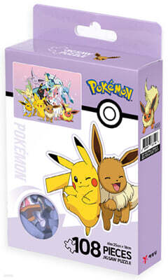 포켓몬스터 팬시 퍼즐 108 : 피카츄&이브이 프렌즈