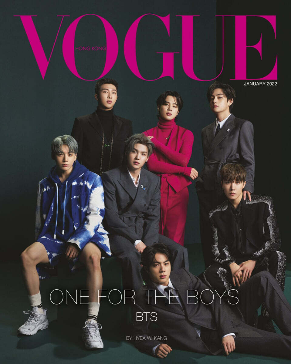[A형] VOGUE HONG KONG 보그 홍콩 (월간) : 2022년 1월호 BTS 방탄소년단 커버