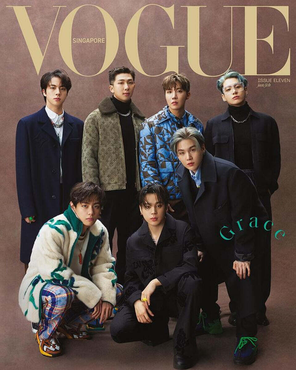 VOGUE Singapore 보그 싱가폴 (월간) : 2021년 1월호 BTS 방탄소년단 커버