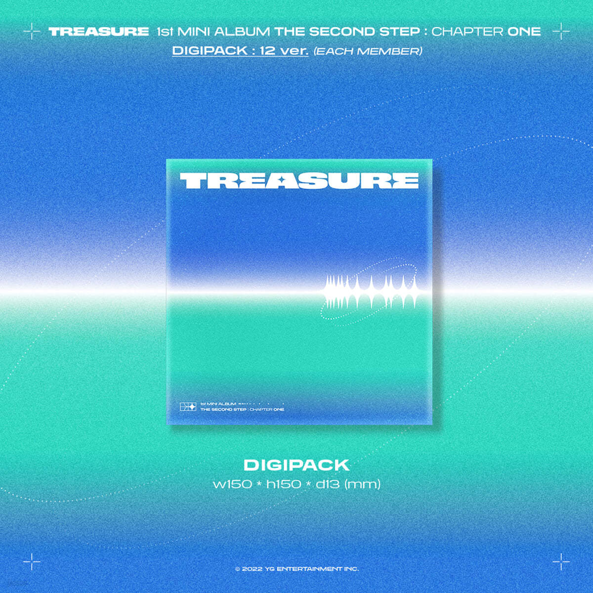 TREASURE (트레저) - TREASURE 1st MINI ALBUM [THE SECOND STEP : CHAPTER ONE] [DIGIPACK ver.] [SET] 