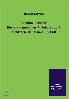 Unbewiesenes