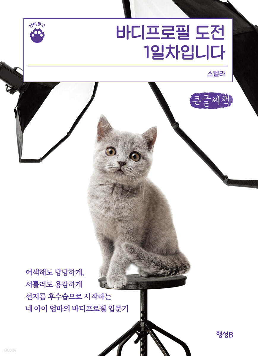 바디프로필 도전 1일차입니다 (큰글씨책)