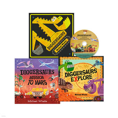 The Diggersaurs Collection 3 Books with CD