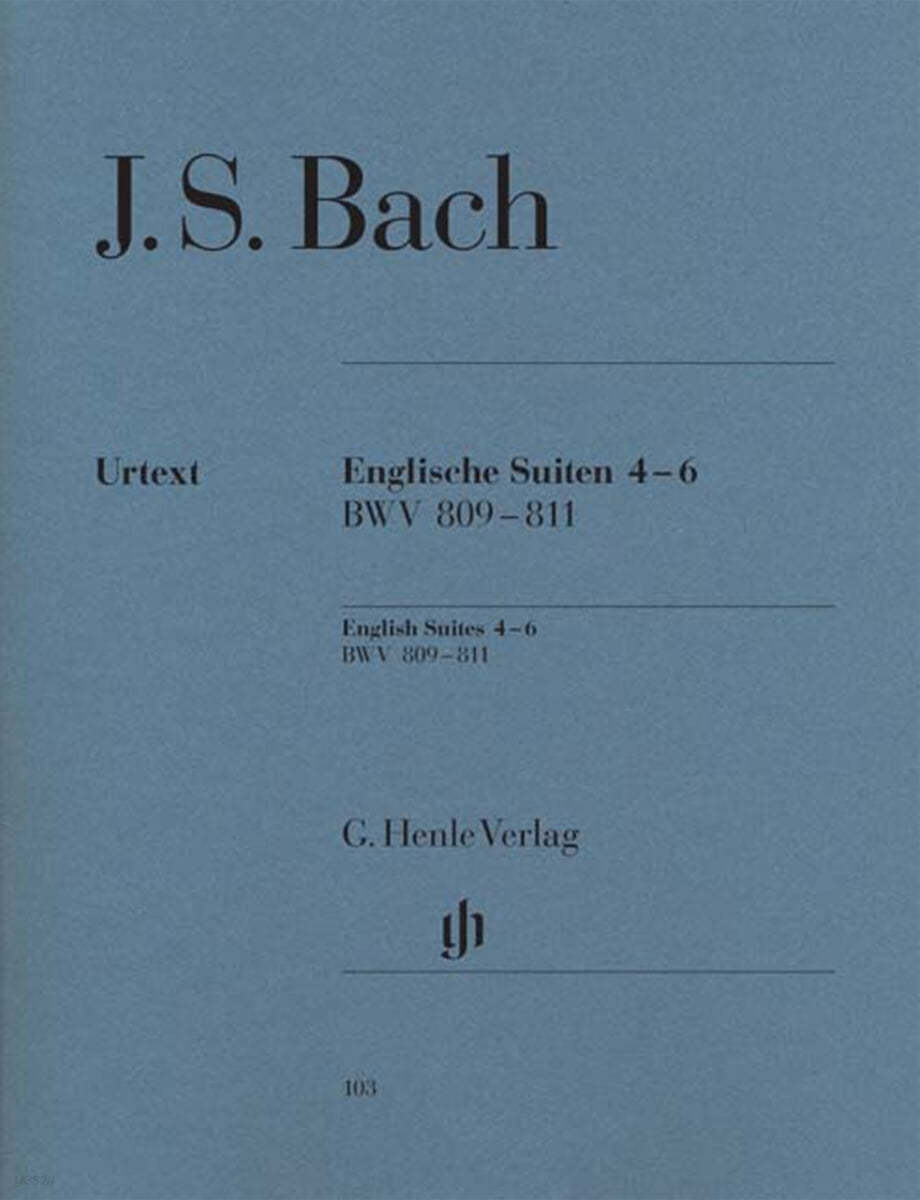 바흐 영국 모음곡 4-6, BWV 809-811