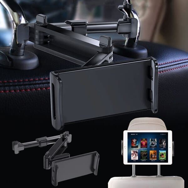 OMT 차량용 헤드레스트 뒷좌석 휴대폰 태블릿 거치대 길이조절 360도회전
