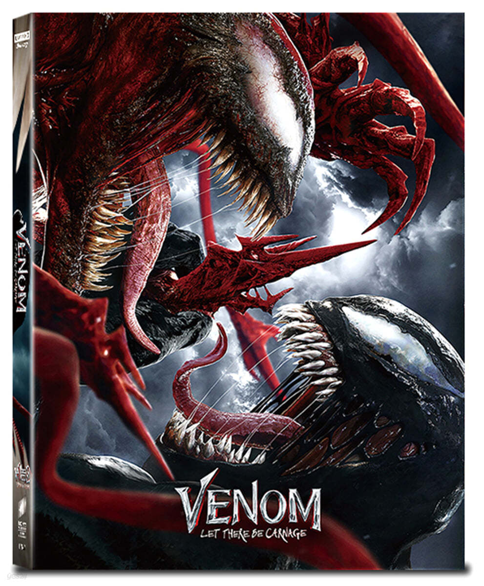 [품절임박] 베놈 2 : 렛 데어 비 카니지 (2Disc, 4K UHD+BD 렌티큘러 스틸북 B Type 한정판) : 블루레이