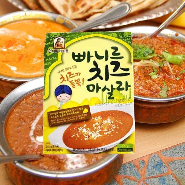 디케이식품 인디아게이트 빠니르 치즈마살라 200g 냉동