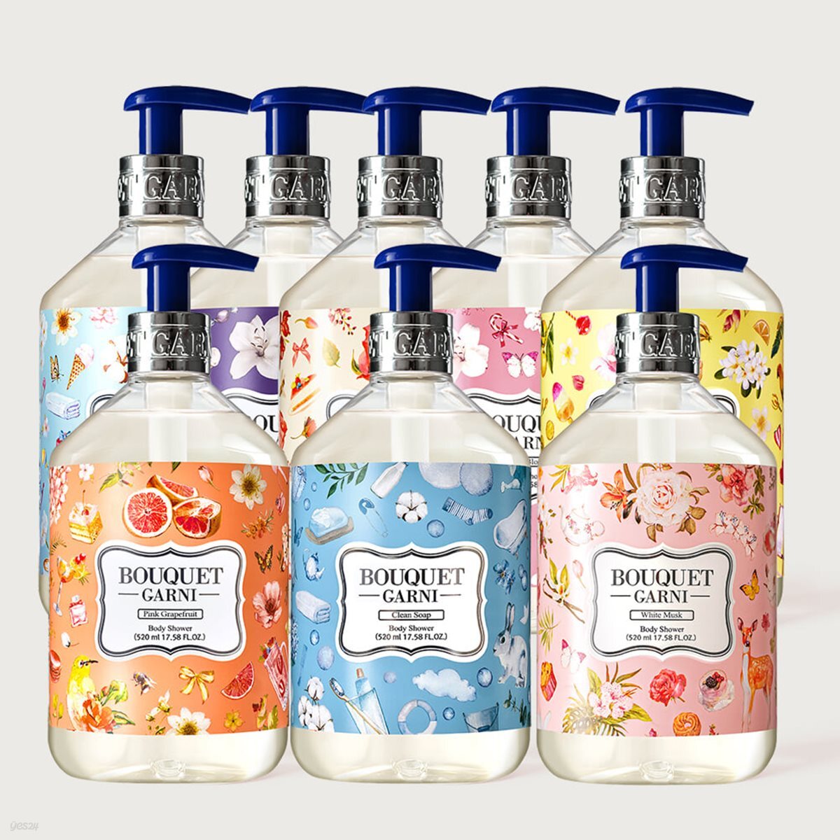 부케가르니 퍼퓸 바디샤워 520mL