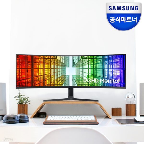 삼성전자 커브드 모니터 S49A950 49인치 게이밍 듀얼 QHD HDR400 120Hz USB C-Type LS49A950UIKXKR