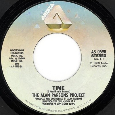 [중고 LP] Alan Parsons Project - Time (7Inch Vinyl) (US 수입)