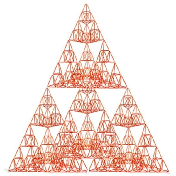 [G12521 4D프레임] 시에르핀스키 삼각형(이등변 4단계)