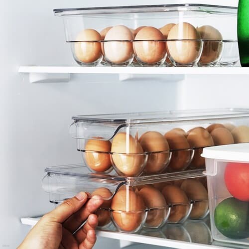 냉장고 투명 계란 에그 케이스 트레이 보관함 (소)