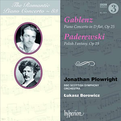 : ǾƳ ְ & ĵŰ:  ȯ (Gablenz: Piano Concerto & Paderewski: Fantaisie Polonaise)(CD) - Jonathan Plowright