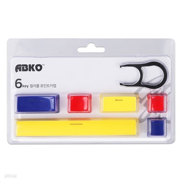 ABKO HACKER 6key 컬러풀 포인트 키캡 (V2)