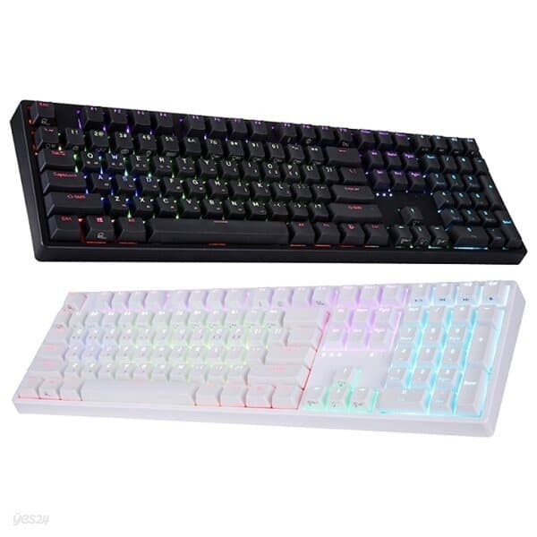 ABKO HACKER KN10 PBT RGB 무접점 키보드 (블랙, 55g)