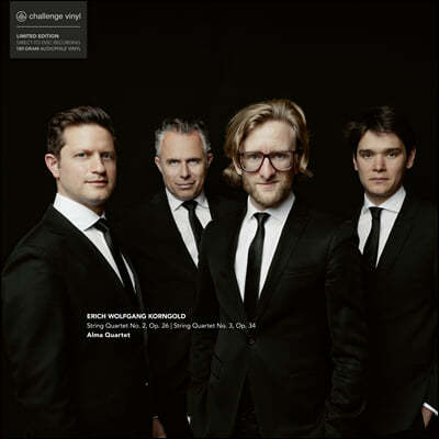 Alma Quartet 코른골트: 현악 사중주 2번, 3번 -  알마 쿼텟 (Korngold: String Quartets Opp. 26, 34) [LP]